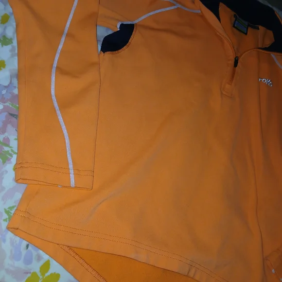 Women's Toko By Mammut 1/4 Zip Orange Pullover Sweatshirt Medium - Picture 5 of 8